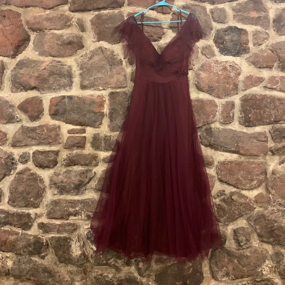 Azazie Dresses & Skirts - Red Bridesmaid Dress